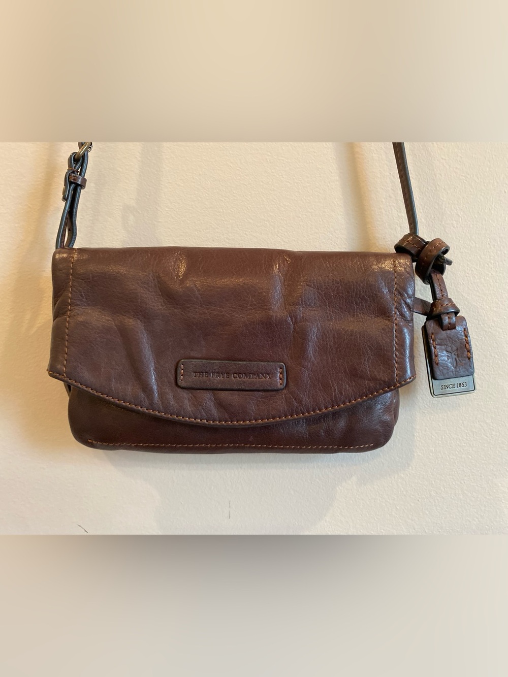 Frye. Melissa foldover crossbody zip purse.